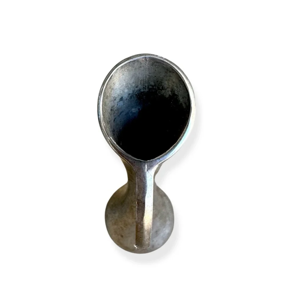 Vintage French Silver Plated Brass‎ Metal Single Bud Vase 7